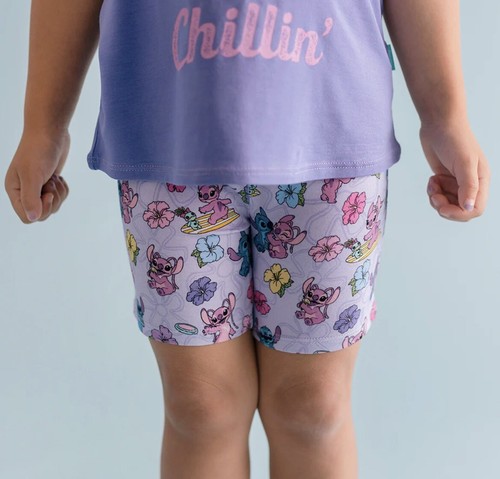 Posh Peanut 🌴 Disney Lilo & Stitch Tropical Angel Bike Shorts Bottoms 10/12