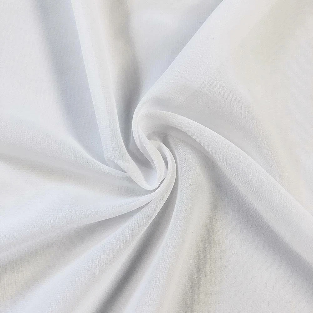 White Silk Fabric by the Yard - Washable