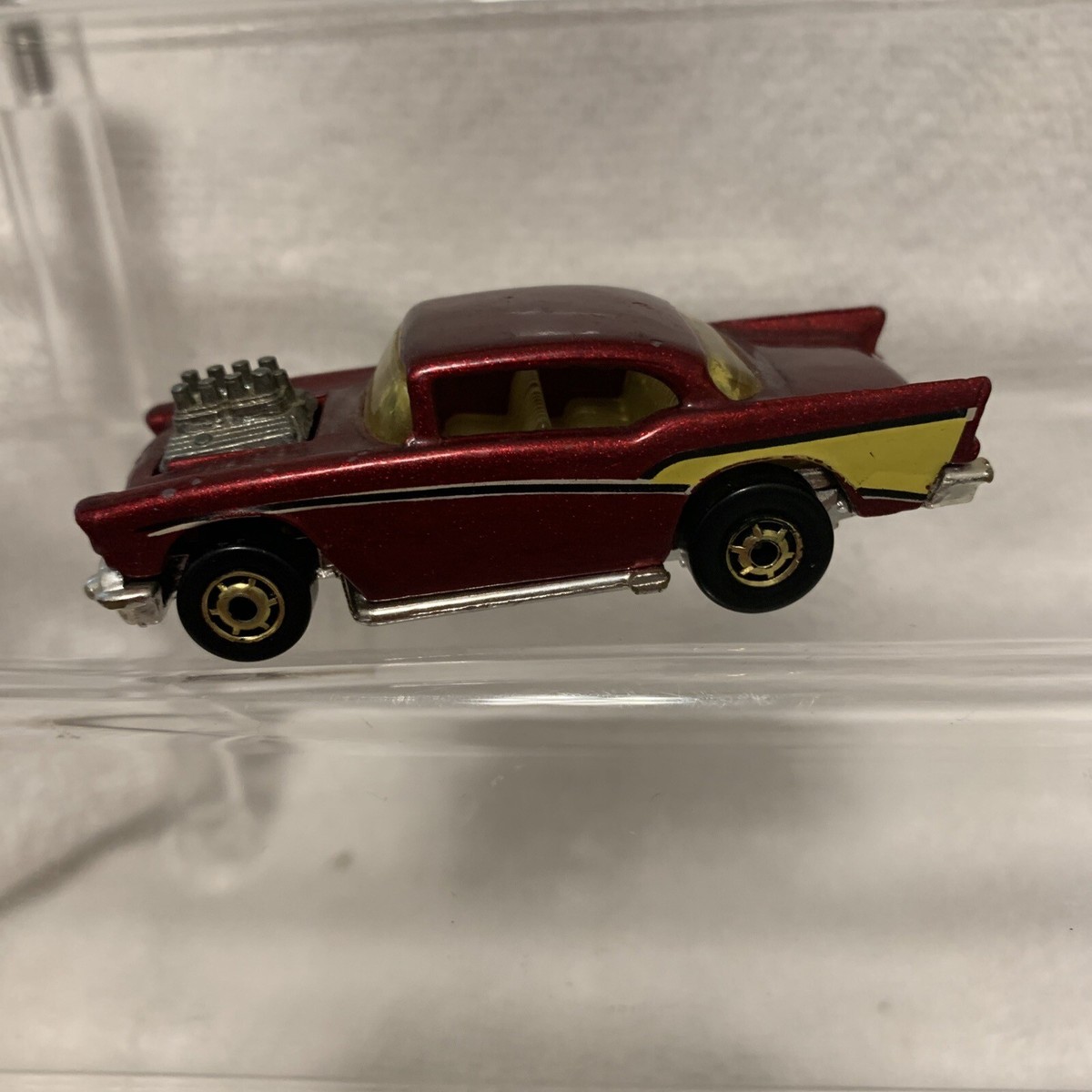 Hot Wheels '57 Chevy 56 Rare 1976 Candy Red & Yellow Rare. C1 | eBay