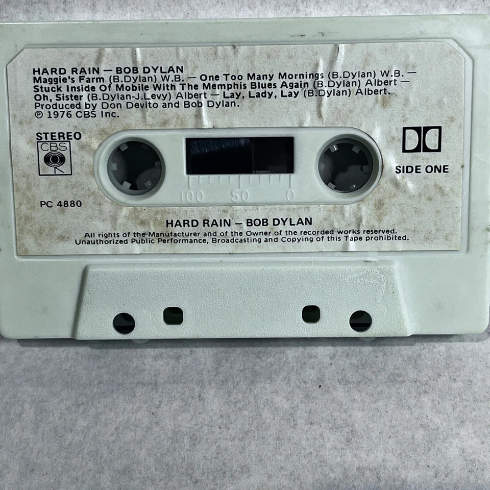 Bob Dylan Hard Rain 1976 Cassette Tape PC 4880 - Image 4 of 4