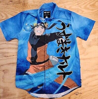Vintage Hot Topic Naruto 2002 All Over Graphics Short Sleeve Vintage Hot Topic Naruto 2002 All Over Graphics Short Sleeve