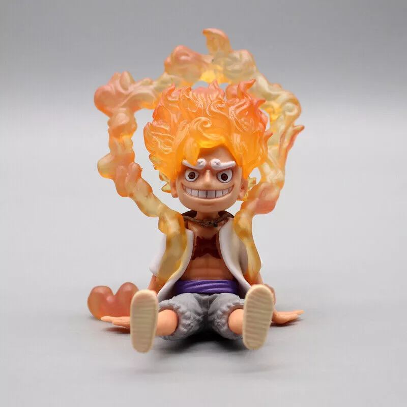 One Piece Action Figures - 10cm Luffy Sun God Nika Gear 5 PVC Model Figure  - ®One Piece Merch