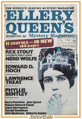 ELLERY QUEEN'S MYSTERY MAGAZIN Oktober 1974 Rex Stout Black Wolfe Yellow Magazin