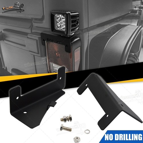 For Jeep Wrangler JK 0718 Rear Brake Tail LED Light Pods Reverse Mount