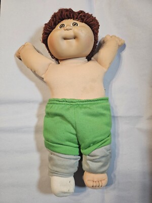 Vintage 1982 Cabbage Patch Kids red head boy doll one dimple Coleco