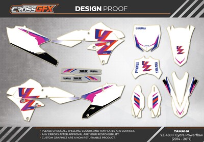 2014 2015 2016 2017 Cycra Powerflow YZ 450 F Graphics YAMAHA YZ450F 450F