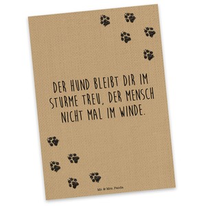 Postkarte Sprüche Zitate Hund Pfote Hand Tier Liebe Haus