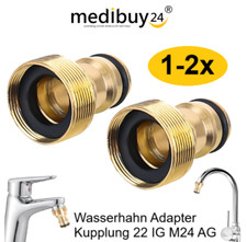 Wasserhahn Adapter Schlauchkupplung Kupplung Gartenschlauch M22 IG M24 Anschluss