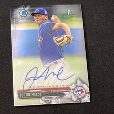 2017 Bowman Chrome Prospects #CPA-JM Justin Maese Auto ~ Toronto Blue Jays 