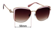 SFx Replacement Sunglass Lenses fits Bvlgari 6128-B - 56mm Wide