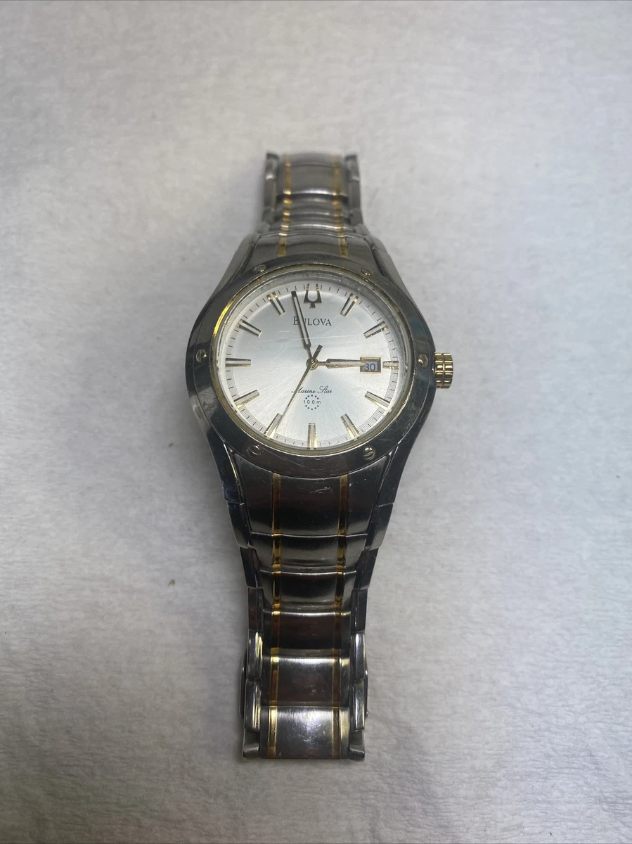 Bulova Marine Star 98H49 C960625 mens quartz watch / new battery