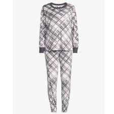 Joyspun Womens 3 Piece Velour Pajama Sleep Set with Eye Mask 2X 18W-20W New Soft