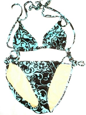 NEW WOMEN'S MEDIUM SIZE 8 NEWPORT NEWS SWIMSUIT Swim Top & Bottom Bikini Set