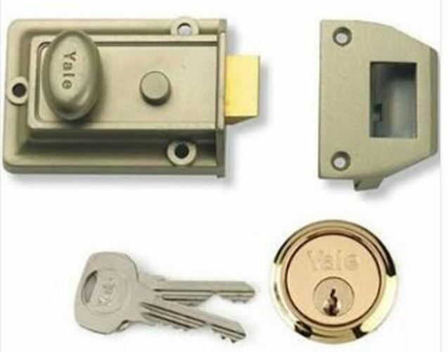 Genuine Yale Traditional NightLatch Cylinder 60mm Backset B-77-ENB-PB-60 +2 Keys - Image 6
