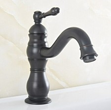 Black Oil Rubbed Brass Swivel Spout Kitchen Bathroom Sink Faucet Taps 2sf817