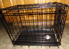Dog Crate Dream Crate 18" Double Door Folding Metal Dog Crate Divider