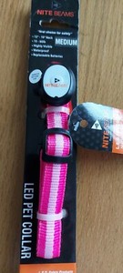 nite beams dog collar