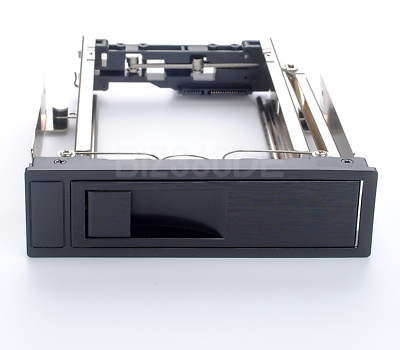 5.25'' CD-ROM Space auf 3.5'' SATA SSD HDD Mobile Rack Enclosure Bracket Black