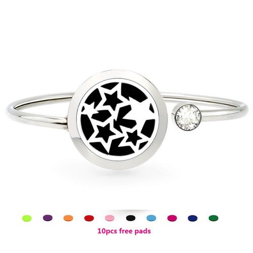 25mm  Rotatable Perfume Bangle Bracelet  Diffuser Essential Aromatherapy Locket - Picture 42 of 209