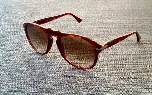 OCCHIALE DA SOLE PERSOL PO 0649 Tartaruga e lenti sfumate marroni | eBay