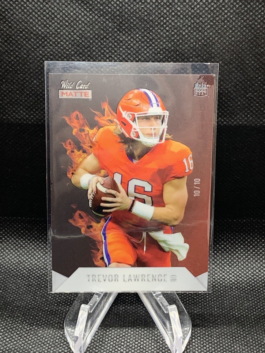 1/1 2021 Wild Card Matte, 10/10, Trevor Lawrence, Last Print 1/1