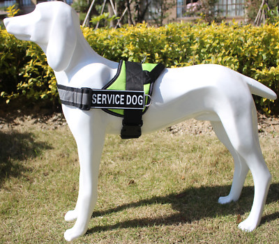 Reflective Service Dog Harness Vest w/ Removable Patches 13