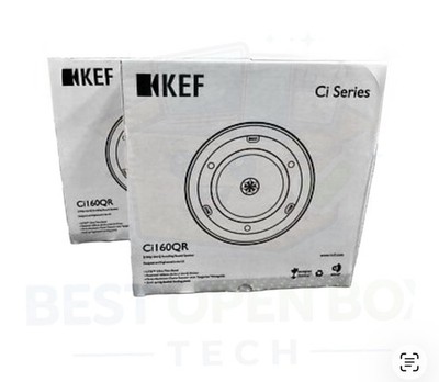 KEF Ci160QR Round Uni-Q Driver In-Ceiling Speaker (Each)