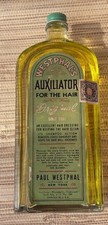 Vintage Paul Westphal Auxiliator Hair Tonic Bottle FULL ish Paper Label