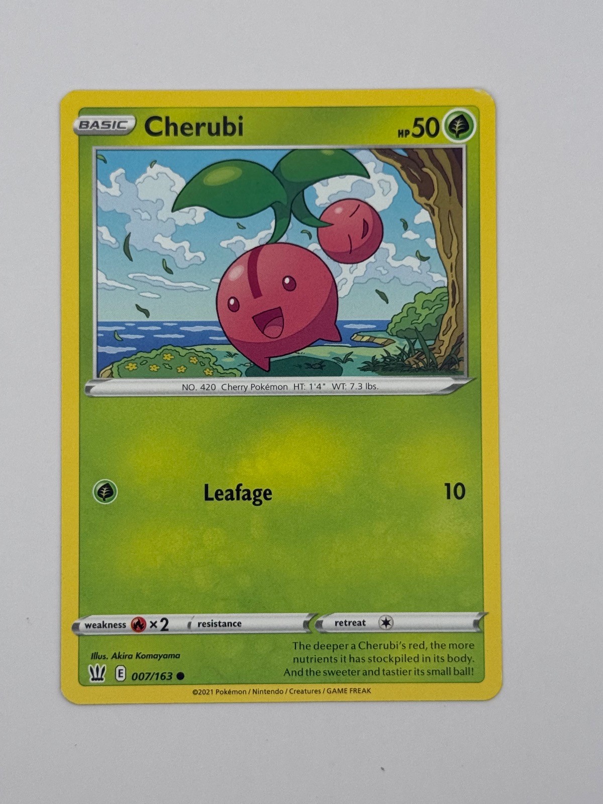 Cherubi 007/163 Common Battle Styles Pokemon 
