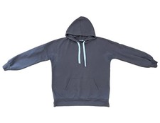 Zenana Women's Brown Fleece Pullover Hoodie L Hooded Drawstring Pockets Solid