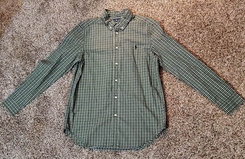 Ralph Lauren NWT Plaid Oxford Cotton Long Sleeves Shirt Big Boy XL (18-20) - Picture 3 of 8