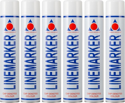 #ad Aerosol Solutions Line Marker White 26 FL Oz Pack of 6 Stripping Spray Paint $59.99