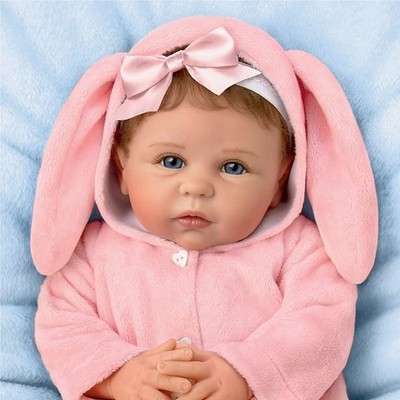 Ashton Drake Hopped Into My Heart Lifelike Baby Girl Doll by Linda