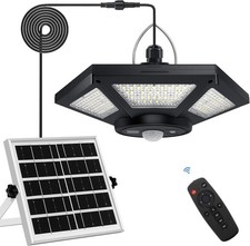 Solar Shed Light Indoor Outdoor Solar Powered Pendant Daytime Work Lights with 5
