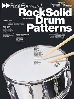Fast Forward: Rock Solid Drum Patterns Book and CD Drum Kit Music Sales
