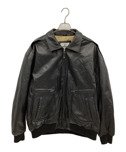 Boeing Leather Jacket Men's Size 2XL Black video thumbnail