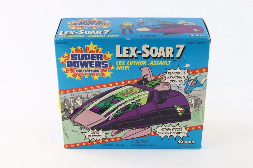 Super Powers Lex-Soar 7 Kenner Vintage 1984 Nuevo Caja Abierta Bolsas Selladas Foto 4 de 4