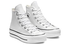 Converse Platform Leather Lift Hi Sneaker Size 5-10 White New 561676C