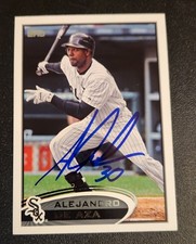 Alejandro De Aza Autograph Signed 2012 Topps Chicago White Sox