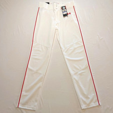Under Armour Youth Baseball Pants White W/ Red Piping Youth XL New With Tags
