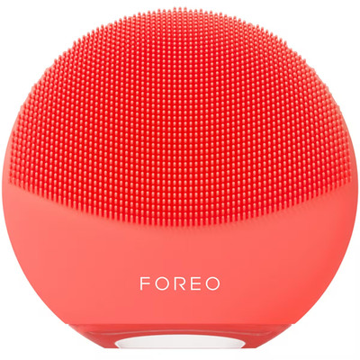 Foreo LUNA 4 Mini Deep Cleansing Dual Sided Facial Cleansing Massager Coral NEW