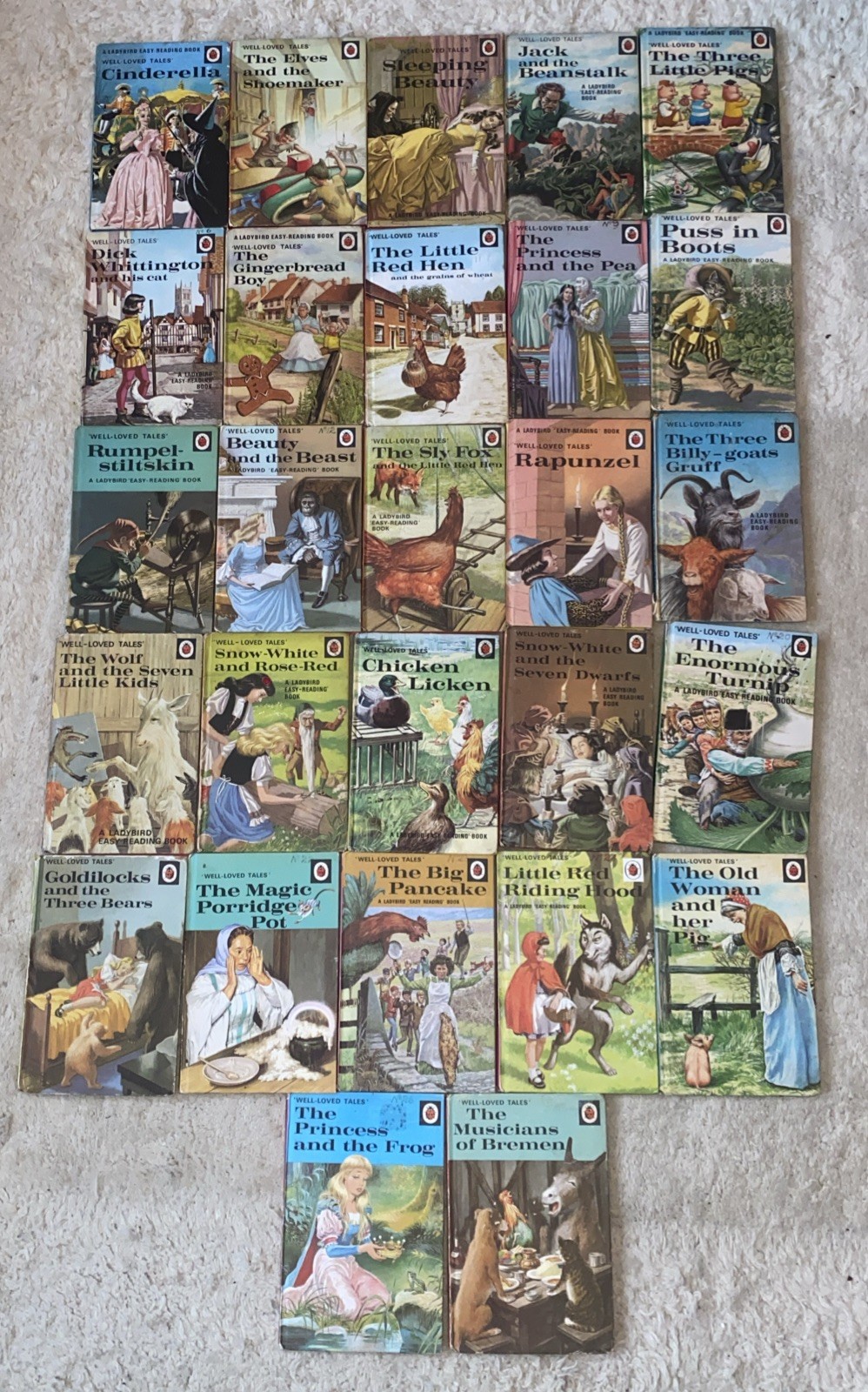 FULL SET 27 Vintage Ladybird Books Series 606D Well Loved Tales - RARE! 