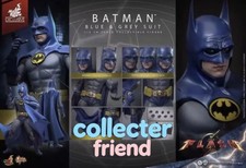 IN STOCK Hot Toys MMS834 The Flash 1/6 Batman Blue & Grey Suit 12" Figure NEW