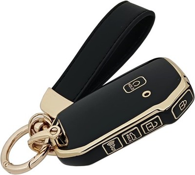 TPU Car Protector Key FobCover Case with Chain for 2020-2022 Sou Color: Black
