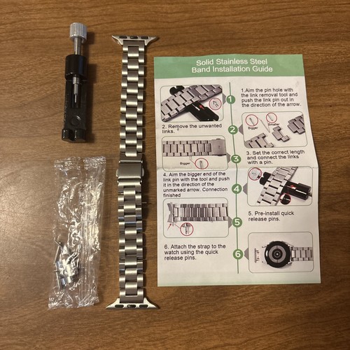 Stainless Steel Unbranded Watchband 41mm For/Compatible With Apple iWatch