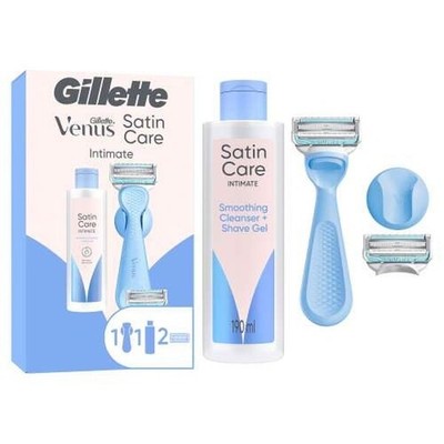 Gillette Venus Intimbereich Rasierapparat mit 2 Klingen + Satin Care Pflege