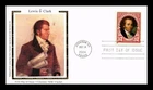 Dr Jim Stamps Lewis And Clark 37c Clark First Day Cover Colorano Silk Cachet