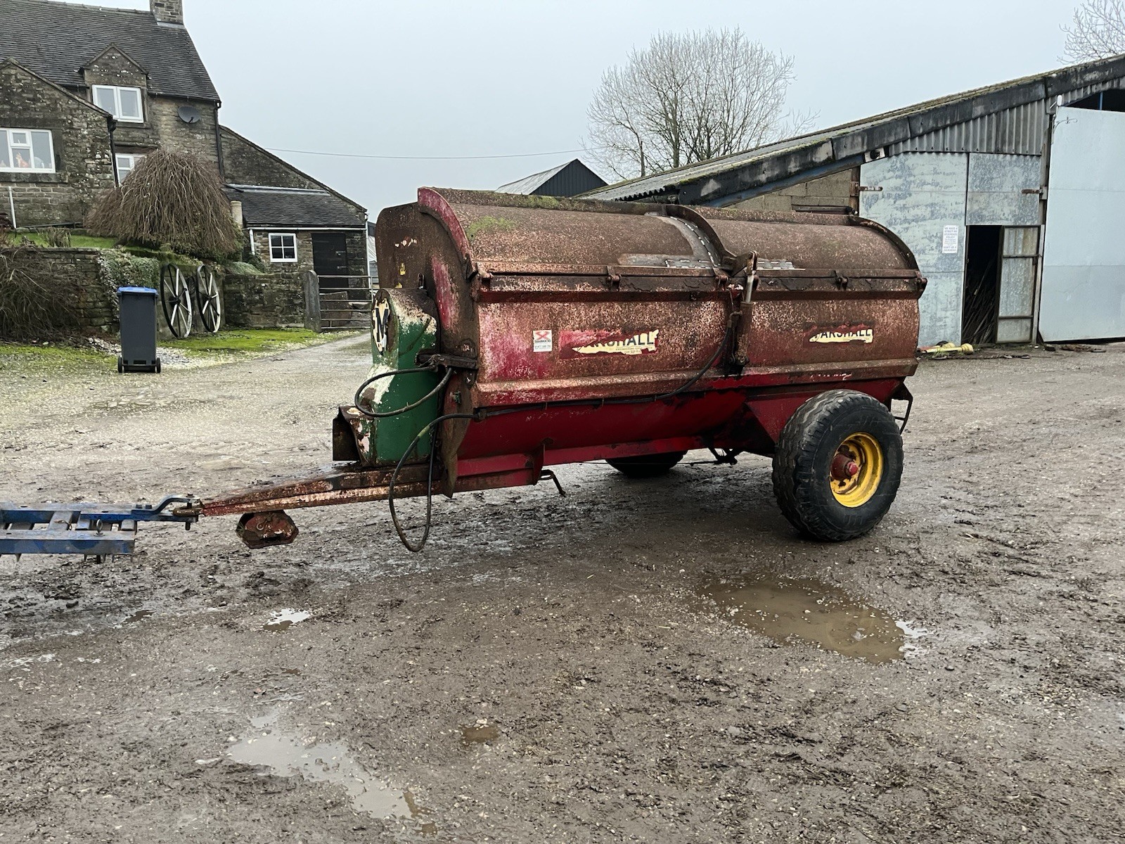 Marshall 60 Rotor Spreader. Tractor Trailer Loader Harrows Horse Roller ...