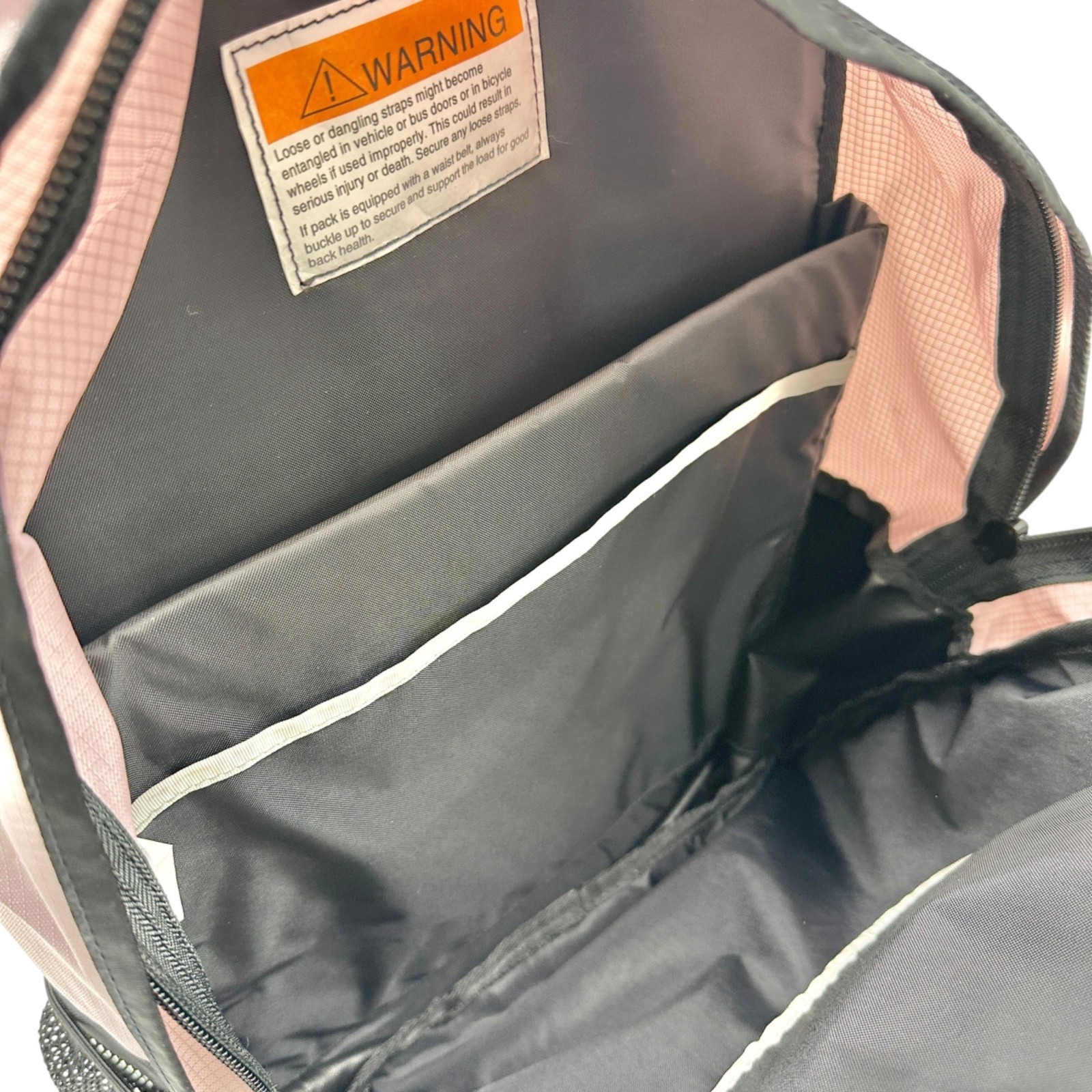 LL Bean Backpack Pink Black Multiple Compartments… - image 10