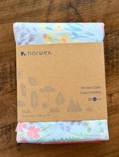 Norwex Window Cloth WILDFLOWERS Limited Edition Cleaning Cloth Towel - NEW